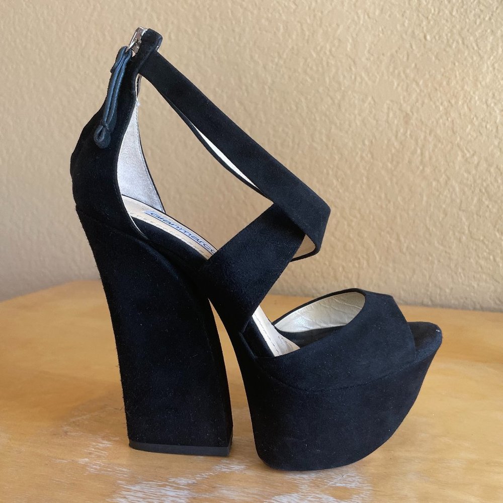 Gianmarco Lorenzi Black Platform Sandals